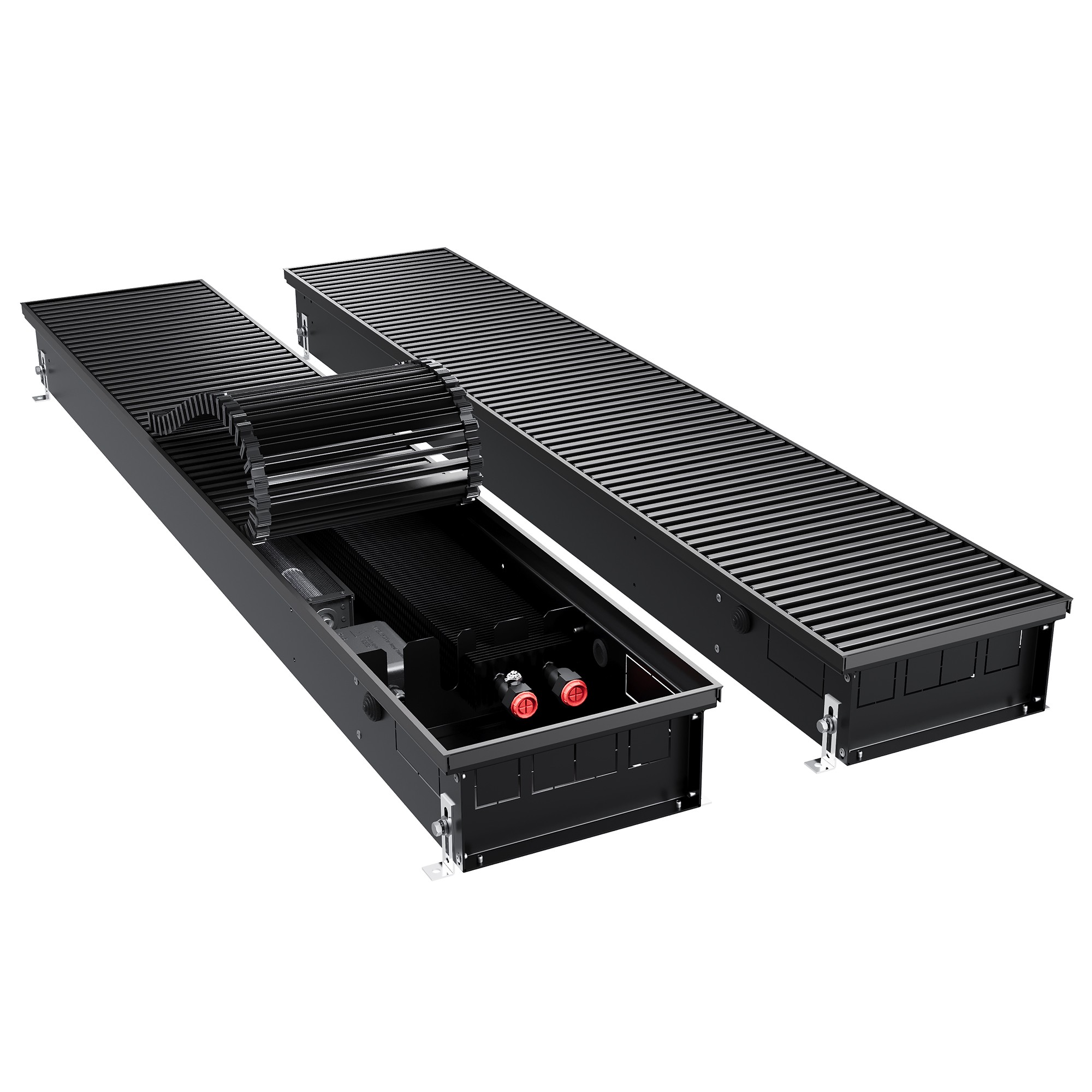 Конвектор внутрипольный Royal Thermo ATRIUM TURBO-110/250/1100-DG-U-BL