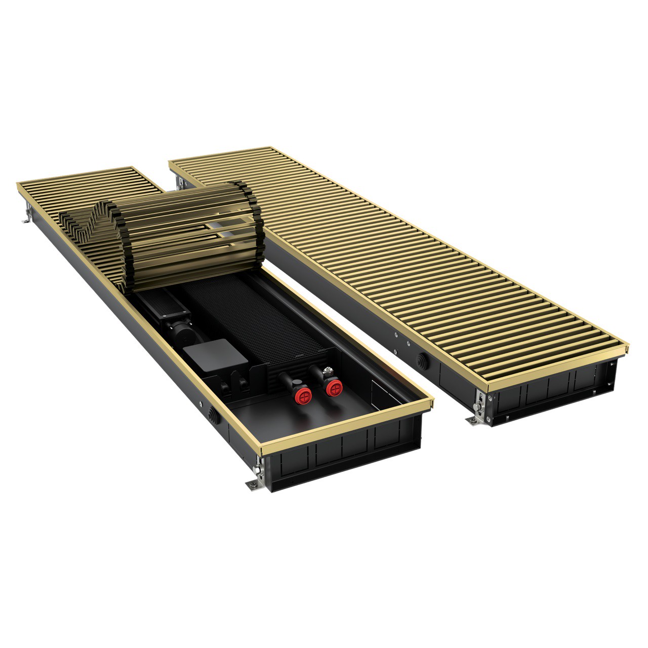 Конвектор внутрипольный Royal Thermo ATRIUM TURBO-80/180/2700-DG-U-AU