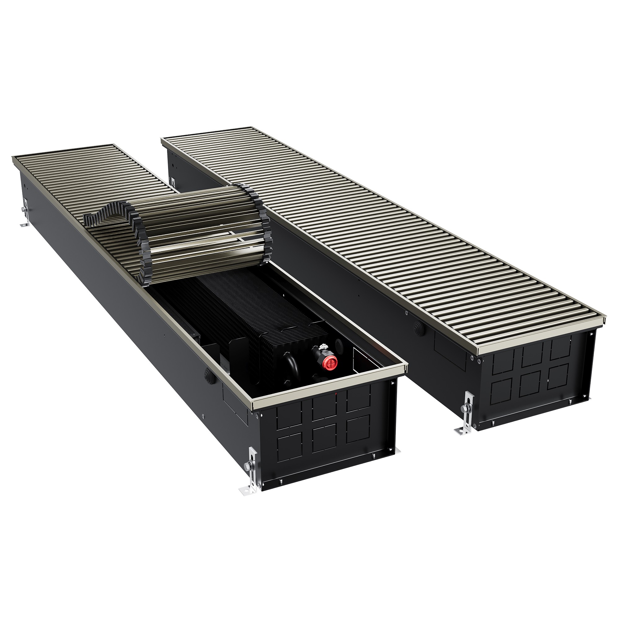 Конвектор внутрипольный Royal Thermo ATRIUM TURBO-150/250/2200-DG-U-LB