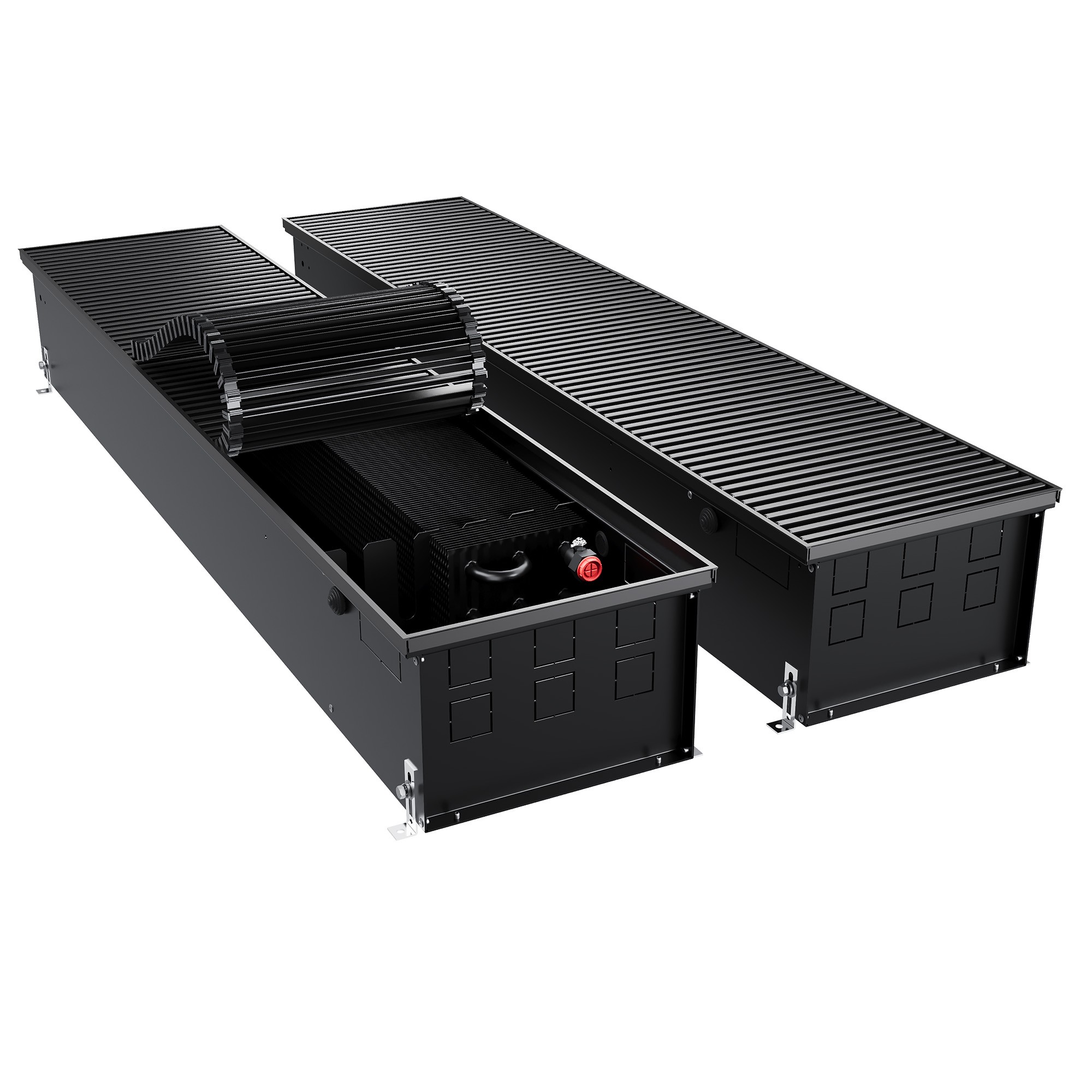 Конвектор внутрипольный Royal Thermo ATRIUM TURBO-190/300/1700-DG-U-BL