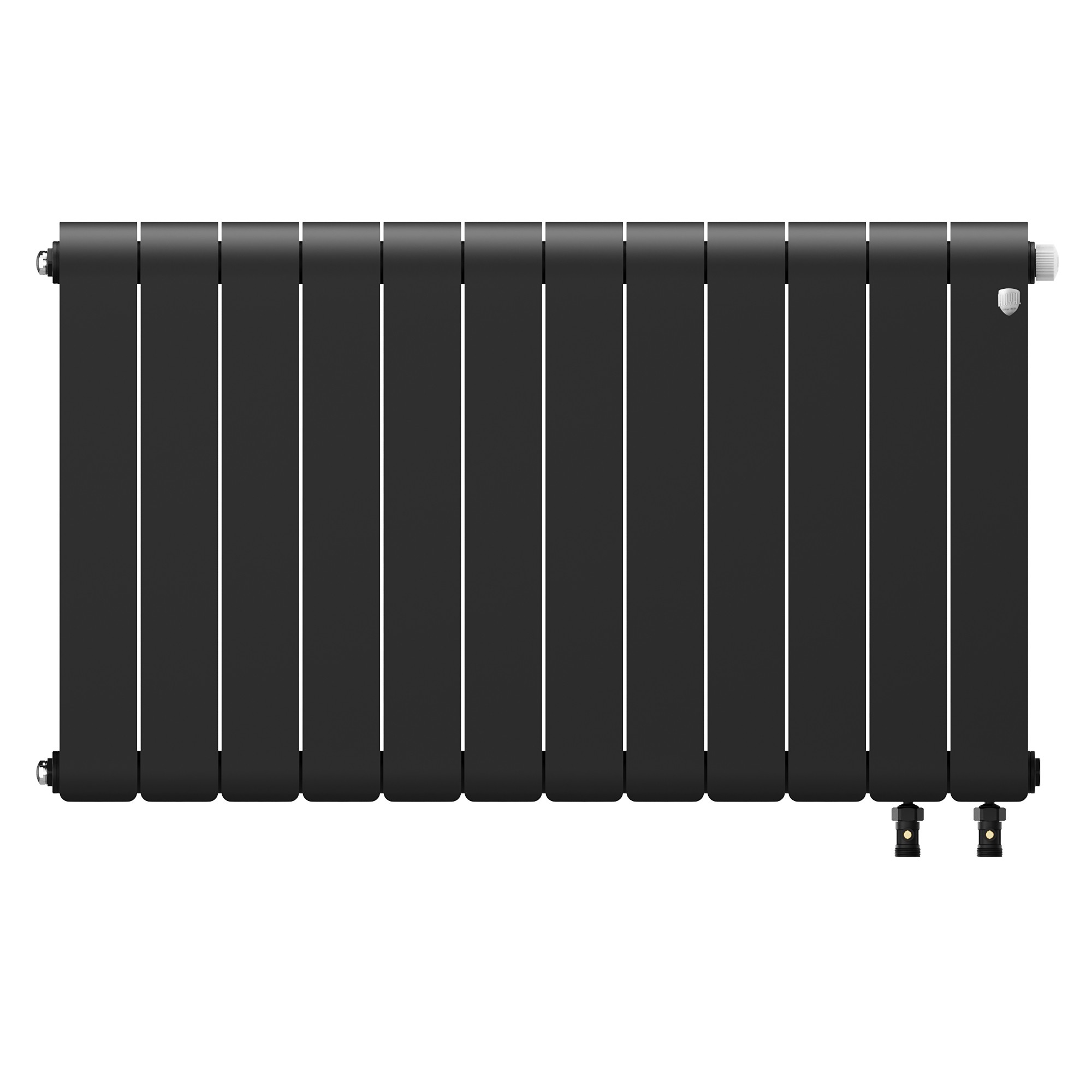 Радиатор биметаллический Royal Thermo Infinity 500 Noir Sable VR80 - 12 секц.