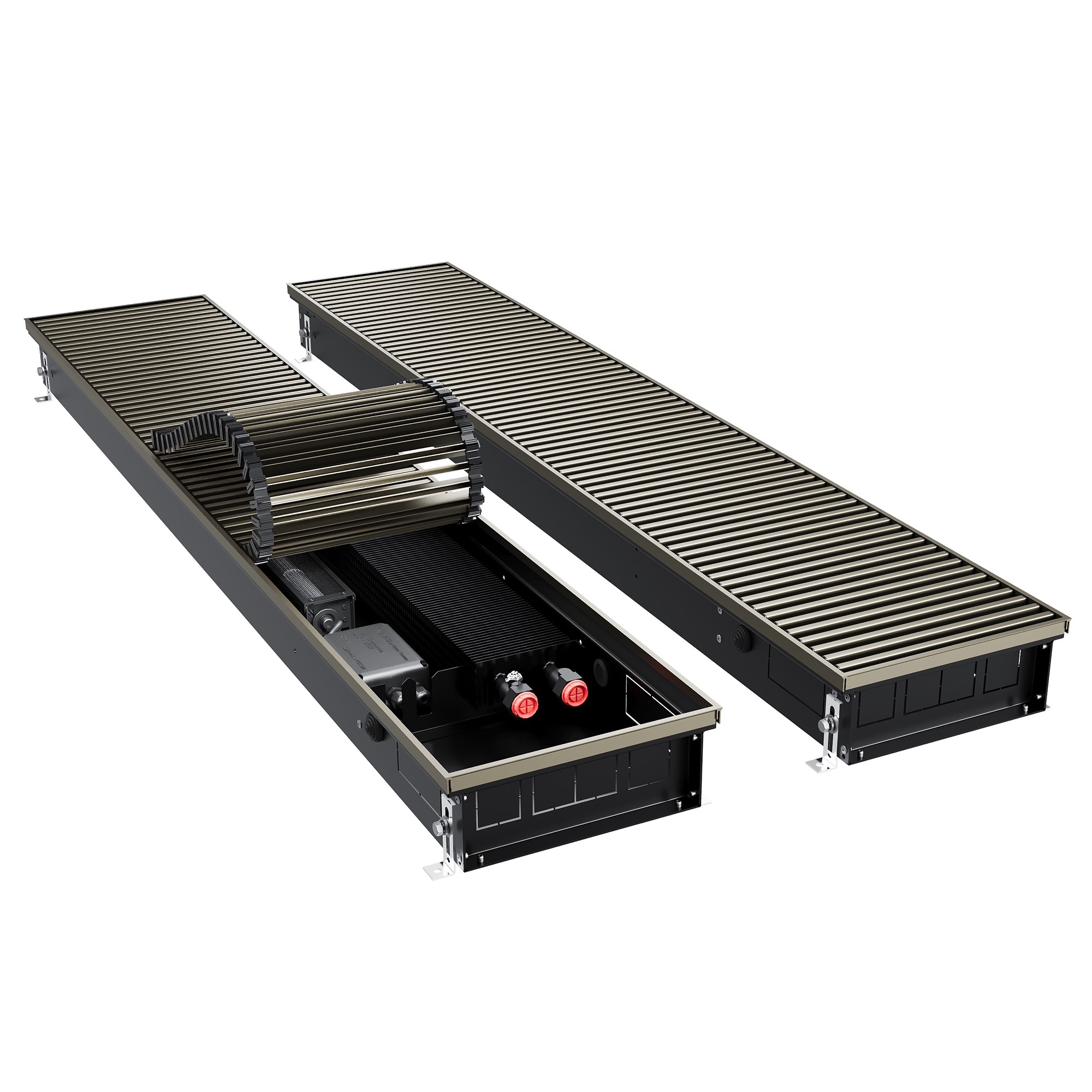 Конвектор внутрипольный Royal Thermo ATRIUM TURBO-90/250/2100-DG-U-DB