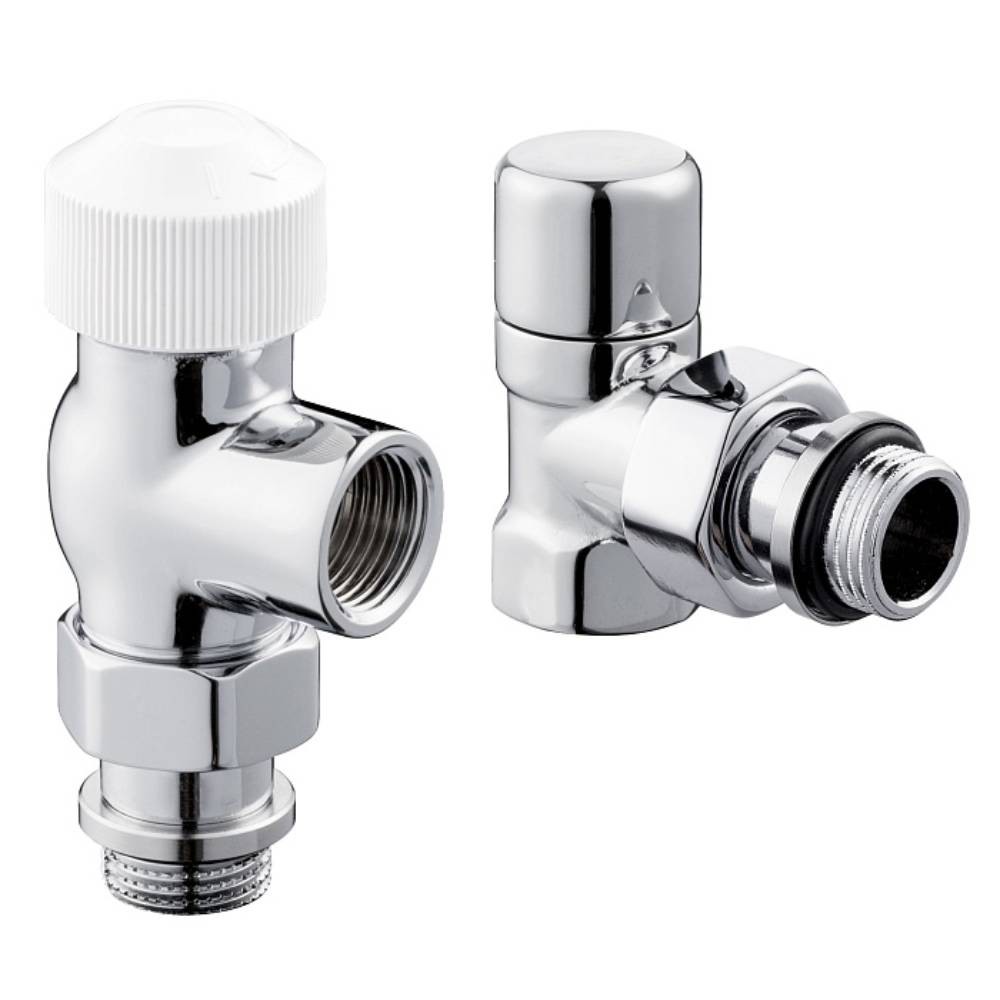 Набор термостатический для радиатора осевой Royal Thermo Design 1/2"М30х1,5 (Хром)