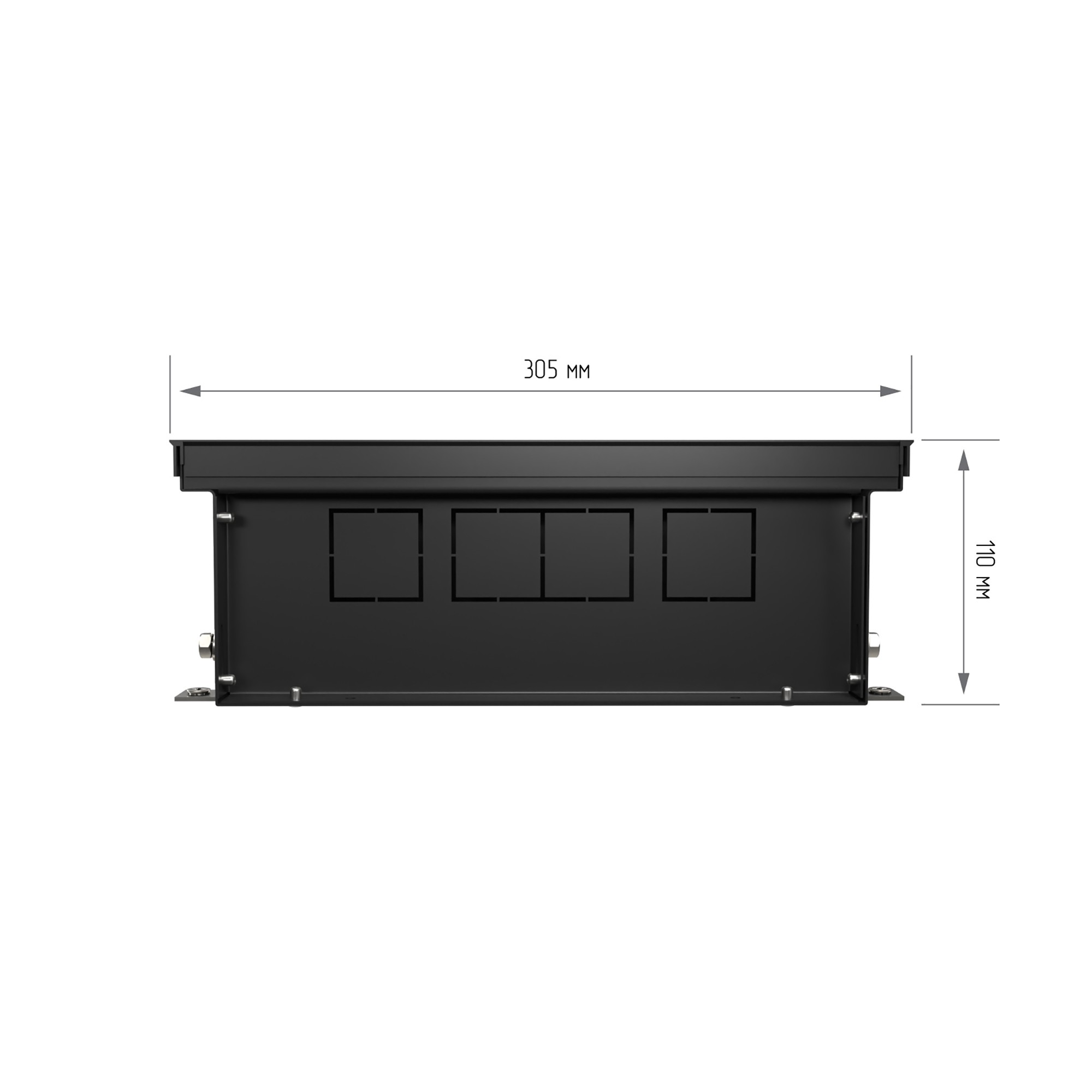 Конвектор внутрипольный Royal Thermo ATRIUM TURBO-110/300/2300-DG-U-LB