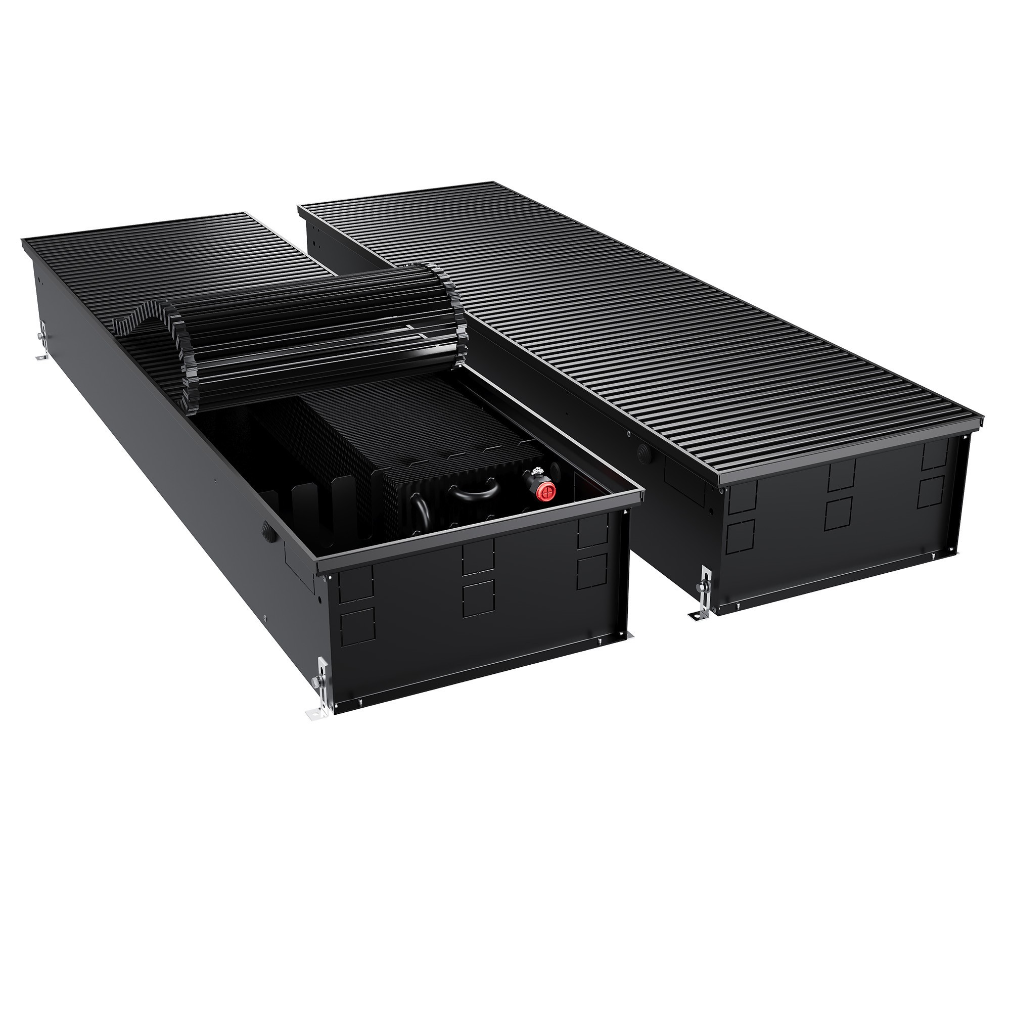 Конвектор внутрипольный Royal Thermo ATRIUM TURBO-190/400/1500-DG-U-BL