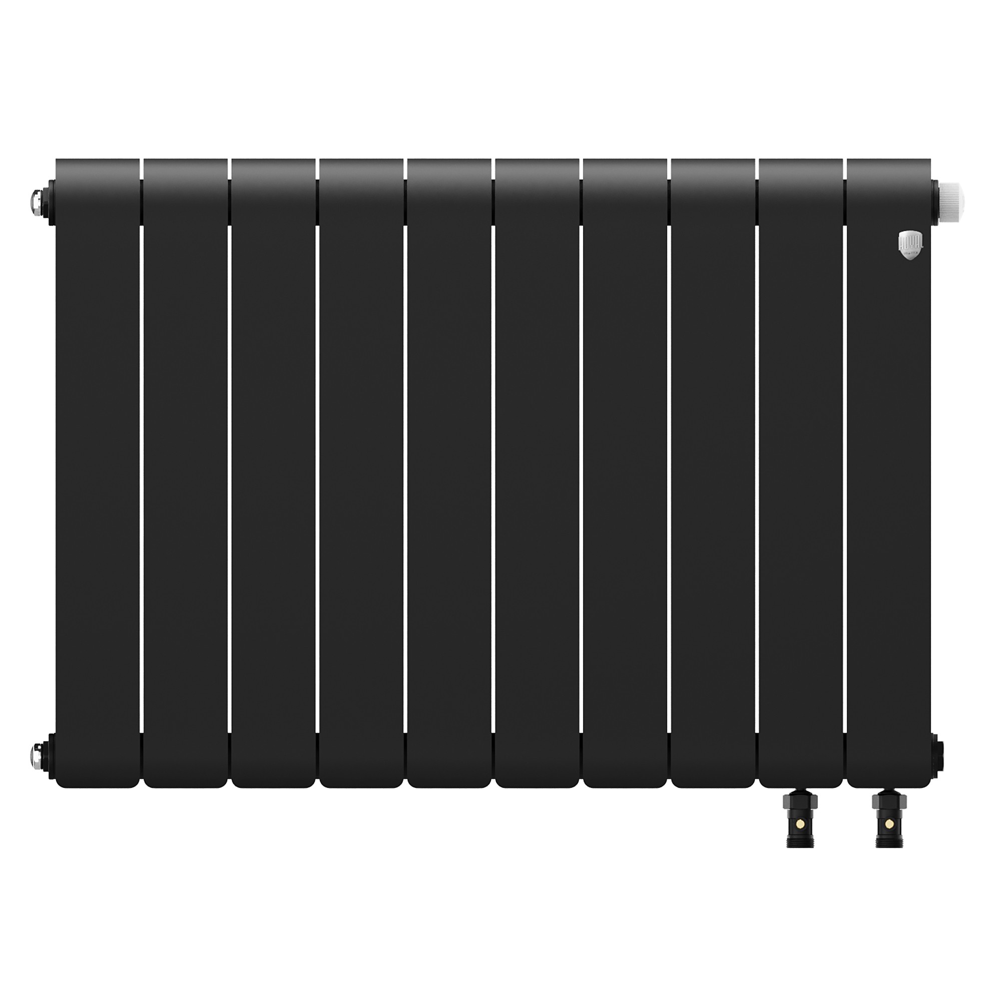 Радиатор биметаллический Royal Thermo Infinity 500 Noir Sable VR80 - 10 секц.