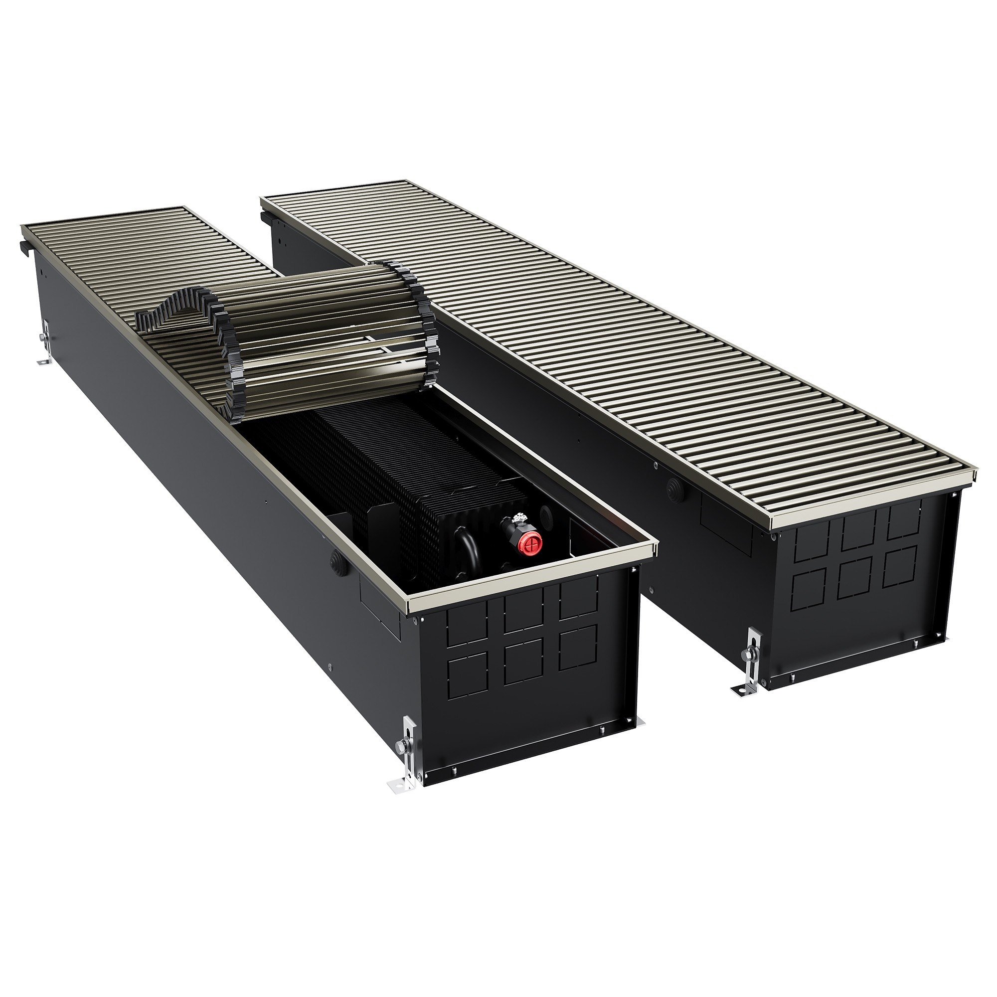 Конвектор внутрипольный Royal Thermo ATRIUM TURBO-190/250/2400-DG-U-DB