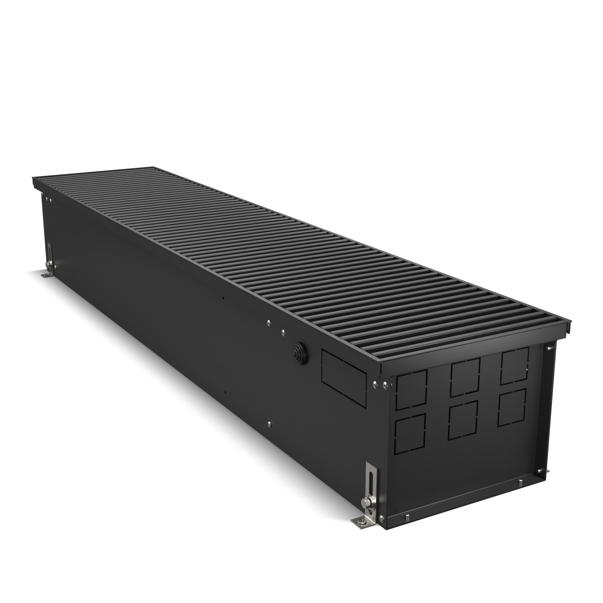 Конвектор внутрипольный Royal Thermo ATRIUM TURBO-190/250/1400-DG-U-BL
