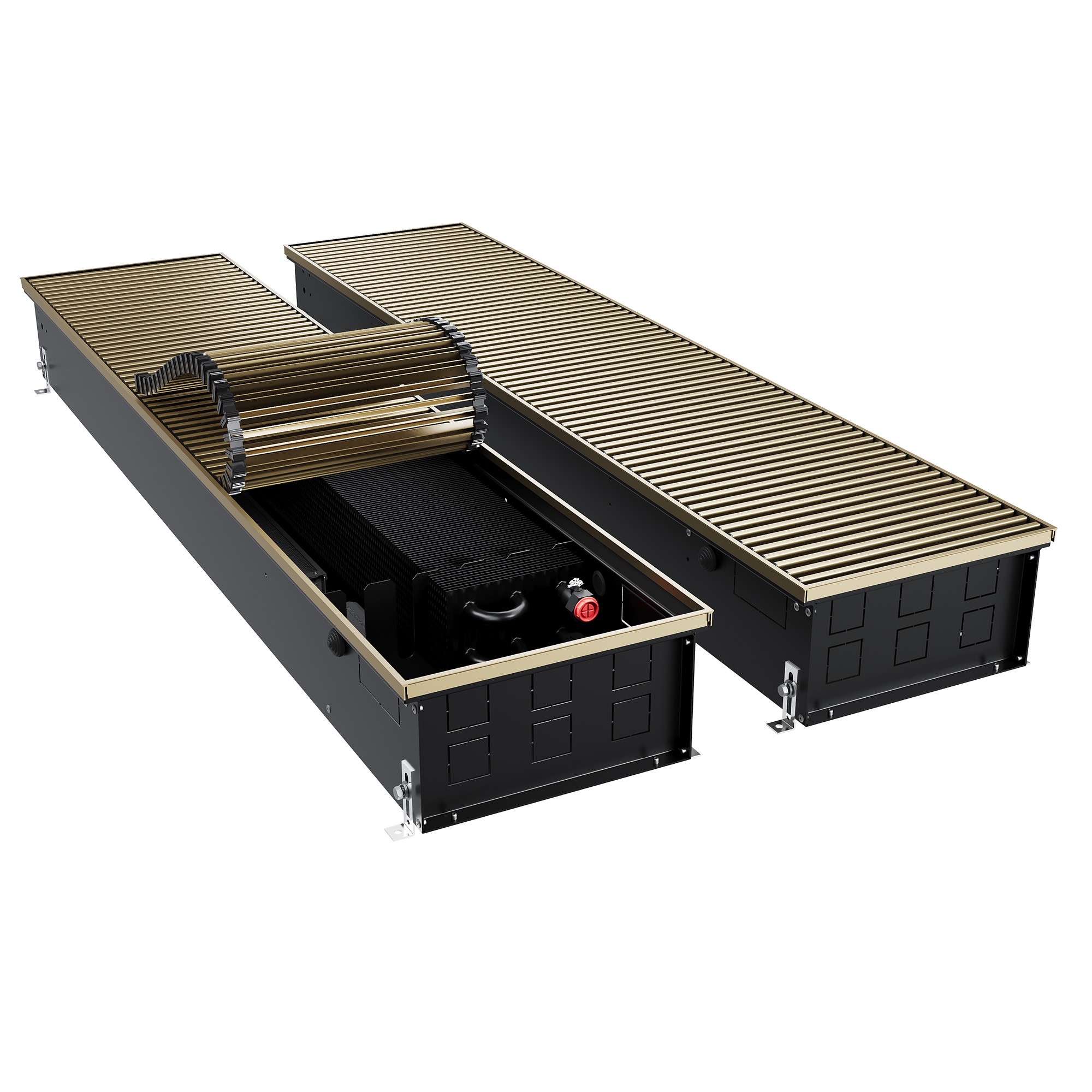 Конвектор внутрипольный Royal Thermo ATRIUM TURBO-150/300/1400-DG-U-AU
