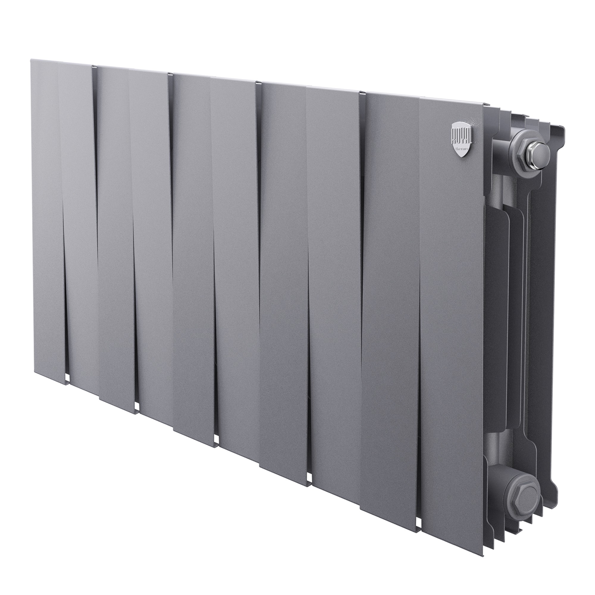 Радиатор биметаллический Royal Thermo PianoForte 300 Серебристый - 10 секц.