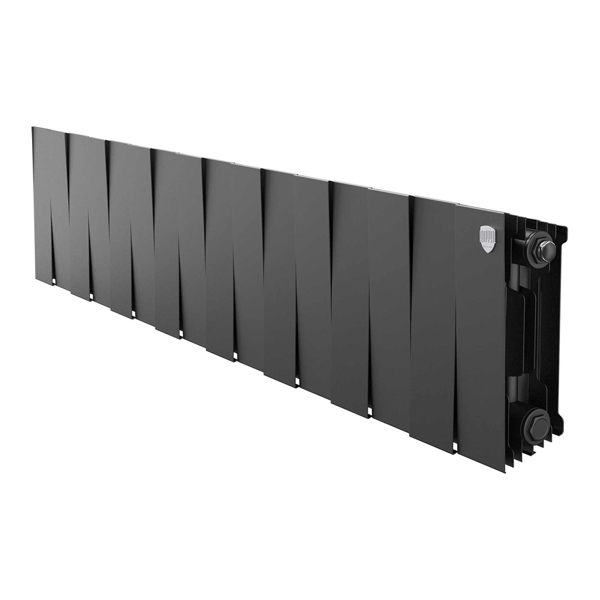 Радиатор биметаллический Royal Thermo PianoForte 200 Чёрный - 16 секц.