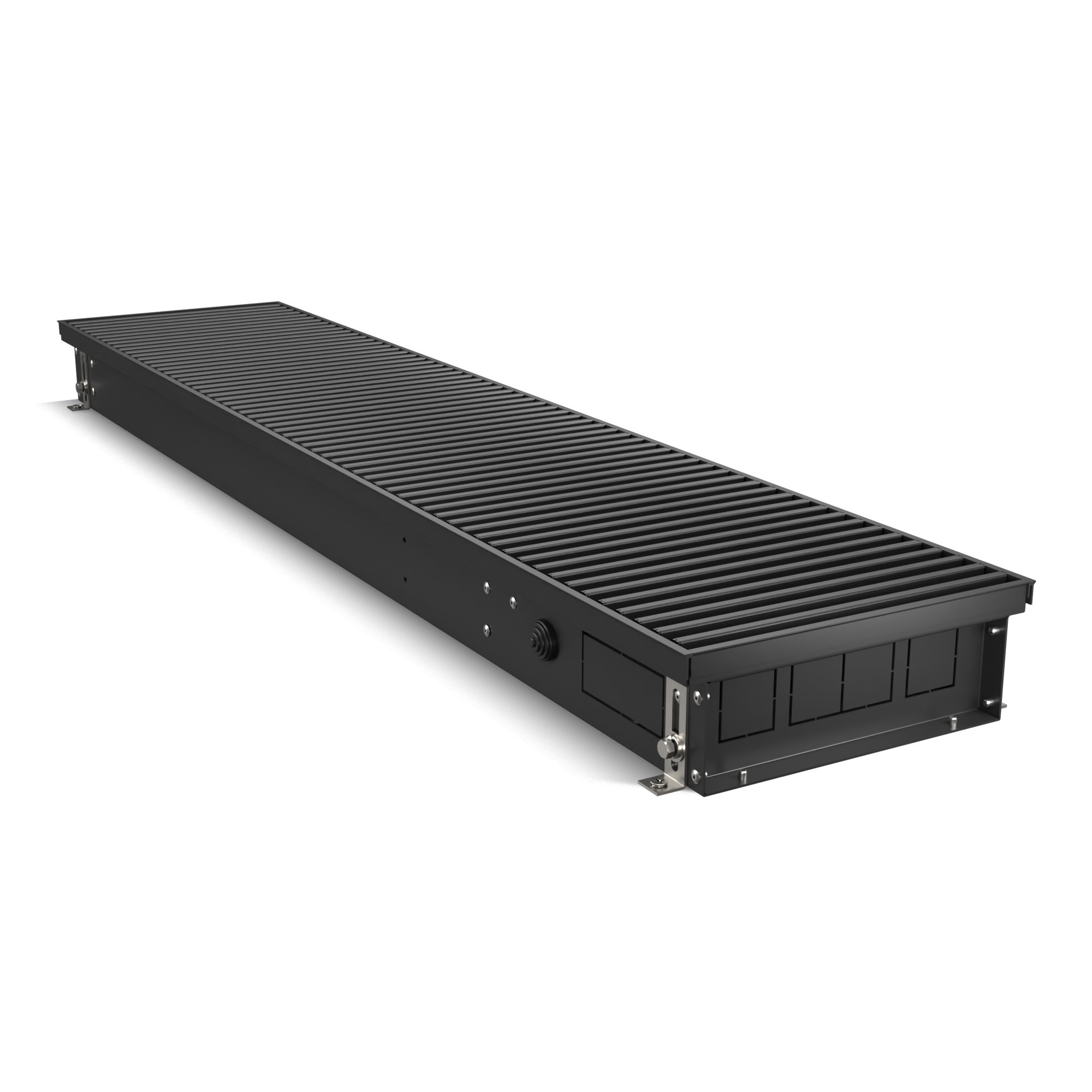 Конвектор внутрипольный Royal Thermo ATRIUM TURBO-90/250/2100-DG-U-BL