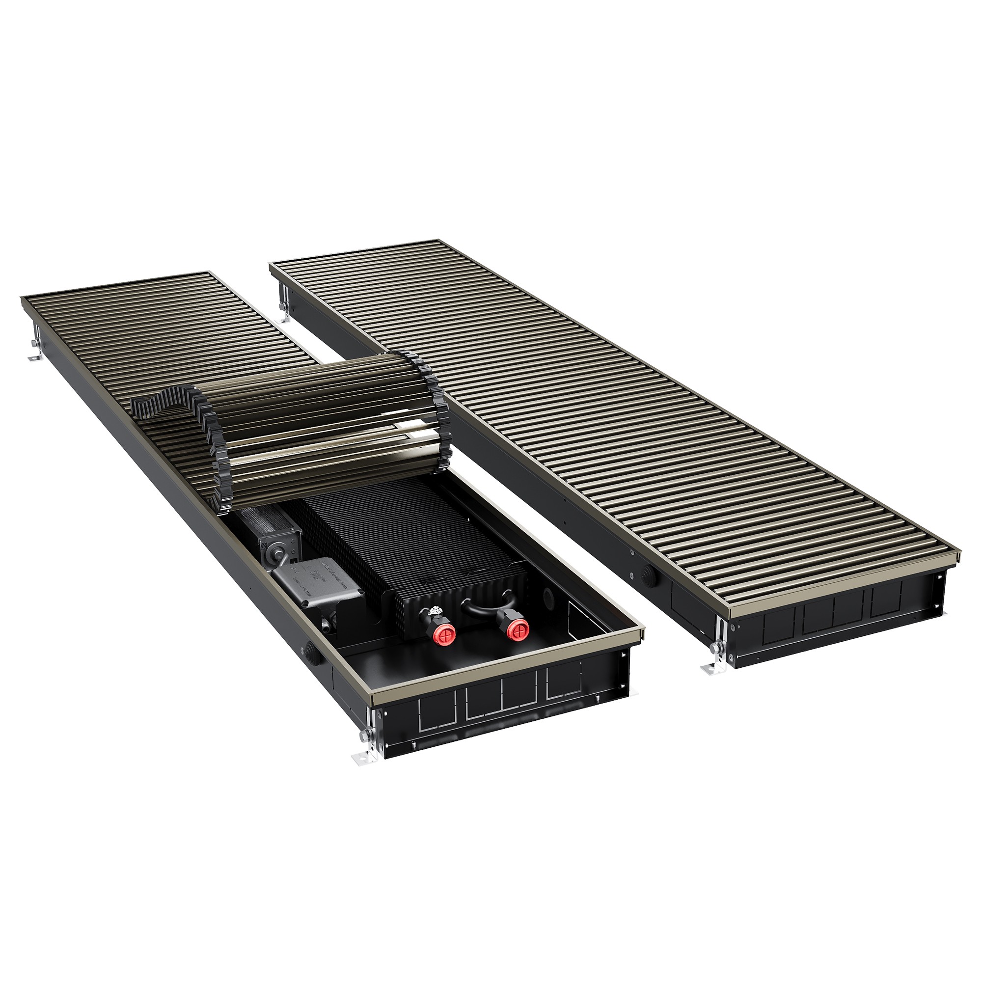 Конвектор внутрипольный Royal Thermo ATRIUM TURBO-80/300/2600-DG-U-DB
