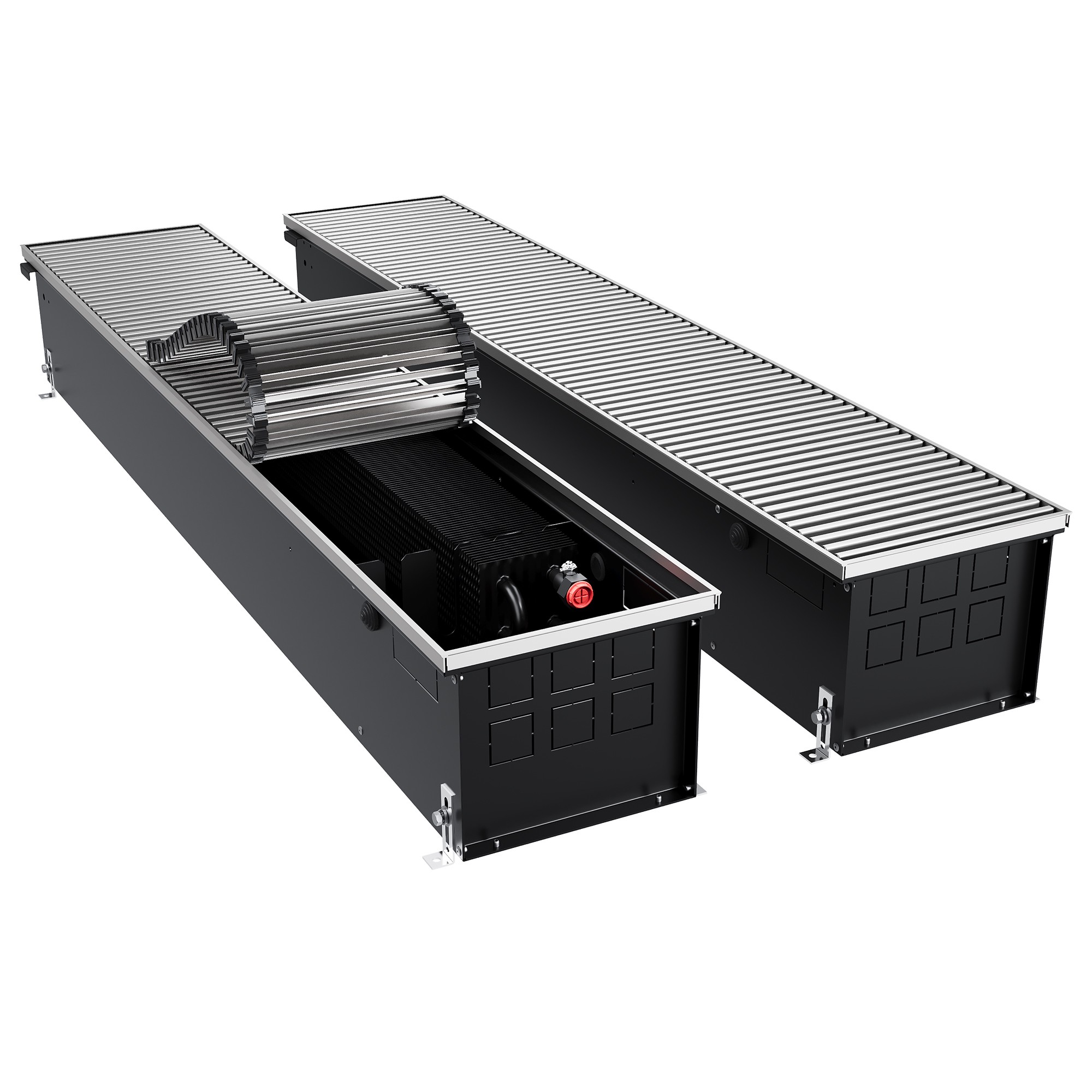 Конвектор внутрипольный Royal Thermo ATRIUM TURBO-190/250/2200-DG-U-NA