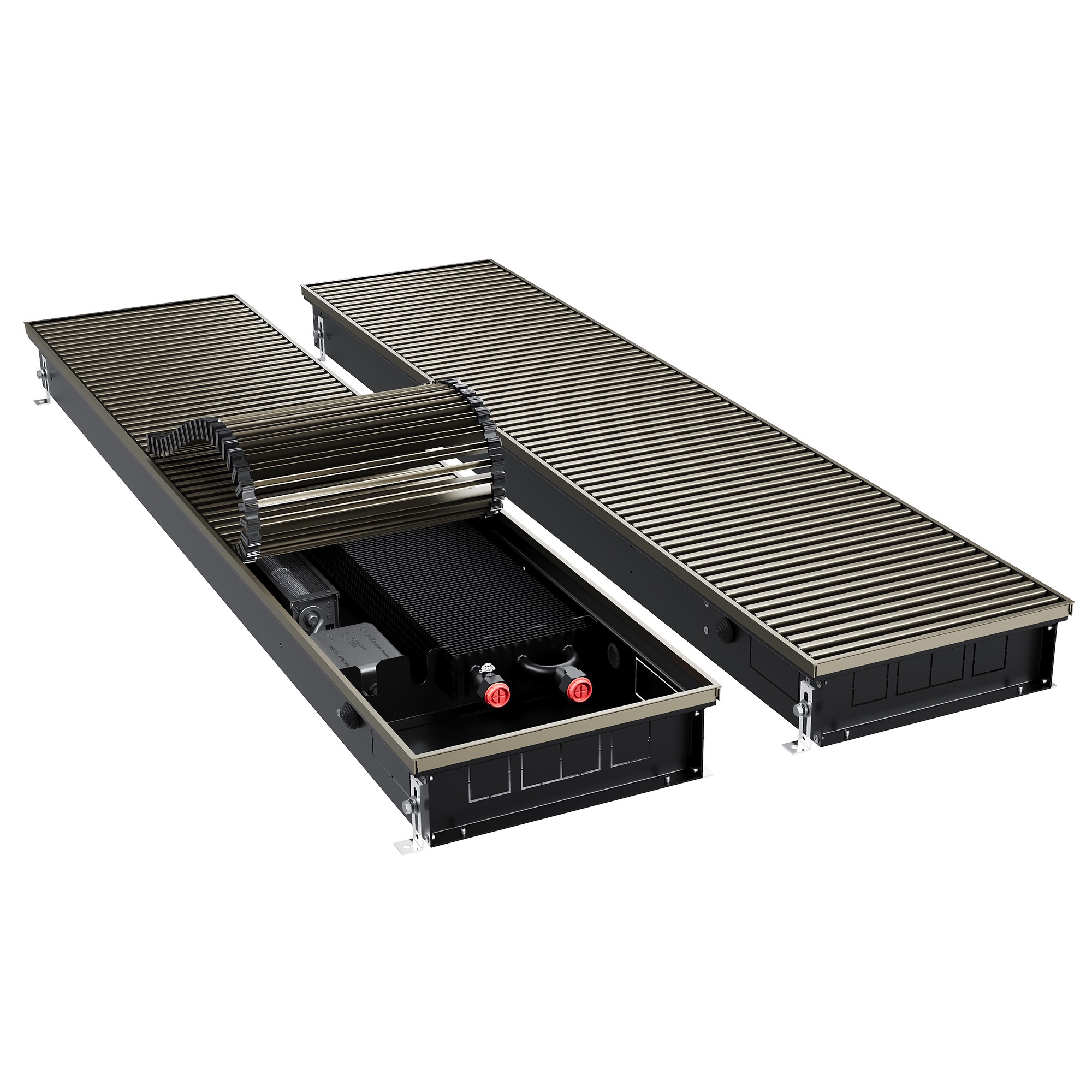 Конвектор внутрипольный Royal Thermo ATRIUM TURBO-90/300/2600-DG-U-DB