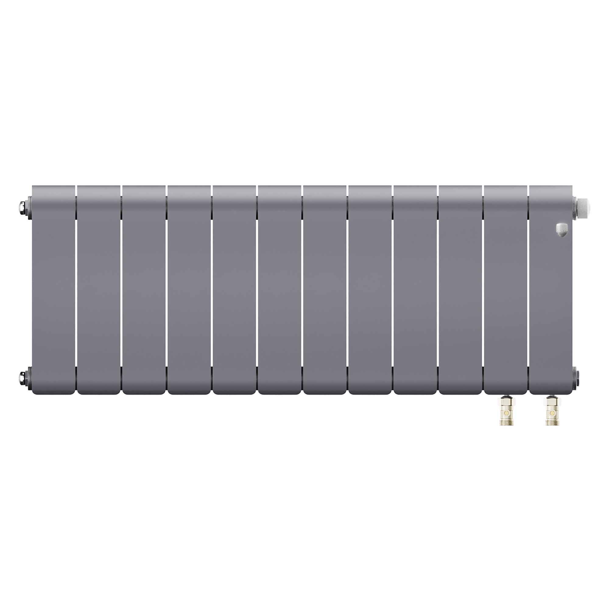 Радиатор биметаллический Royal Thermo Infinity 300 Silver Satin VR80 - 12 секц.