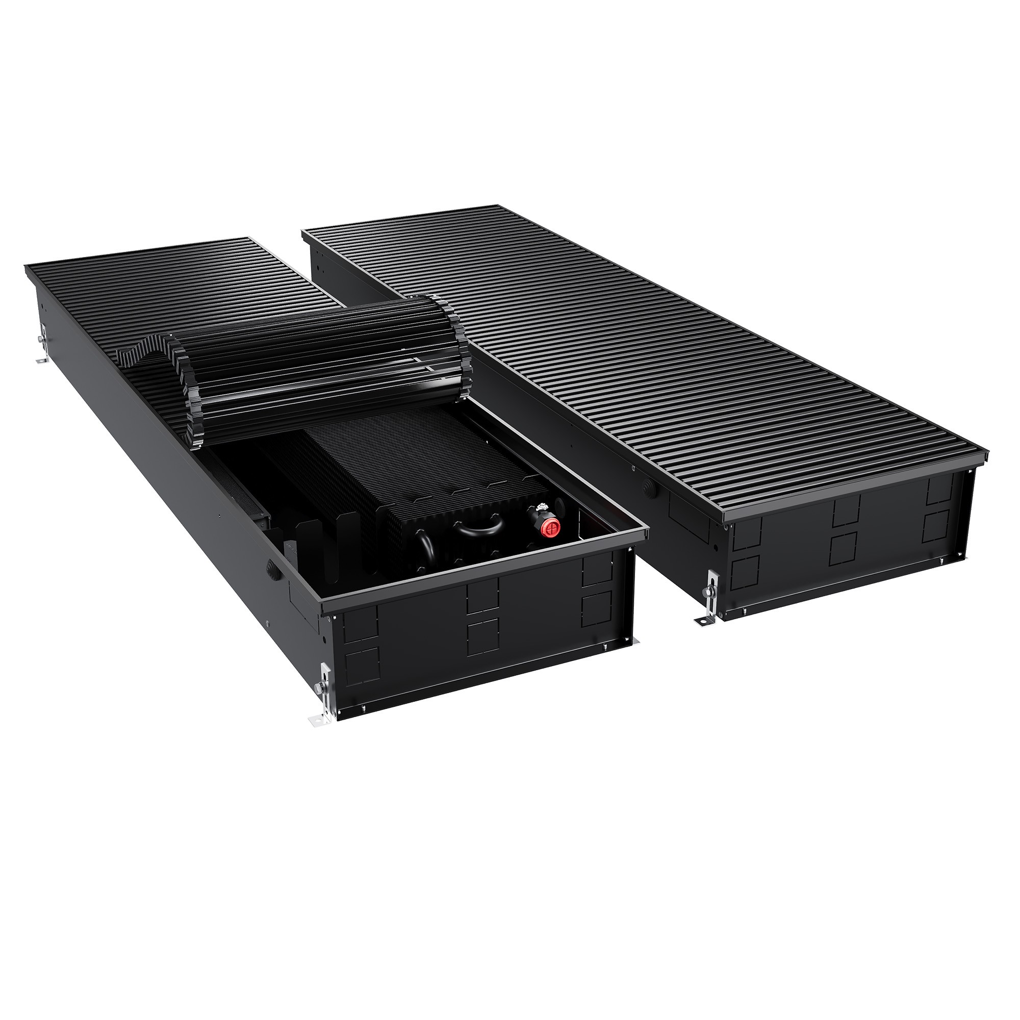 Конвектор внутрипольный Royal Thermo ATRIUM TURBO-150/400/1200-DG-U-BL