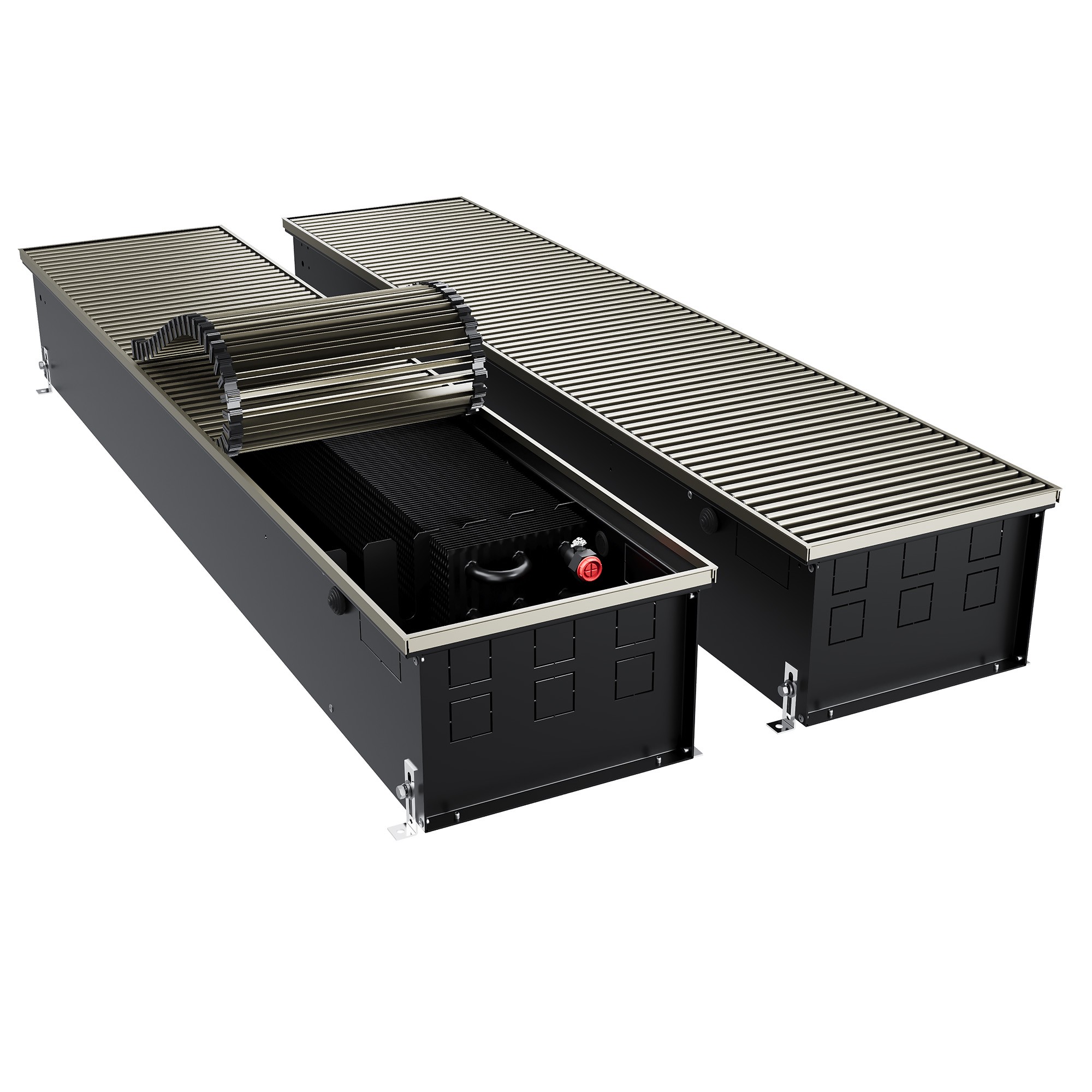 Конвектор внутрипольный Royal Thermo ATRIUM TURBO-190/300/1900-DG-U-LB