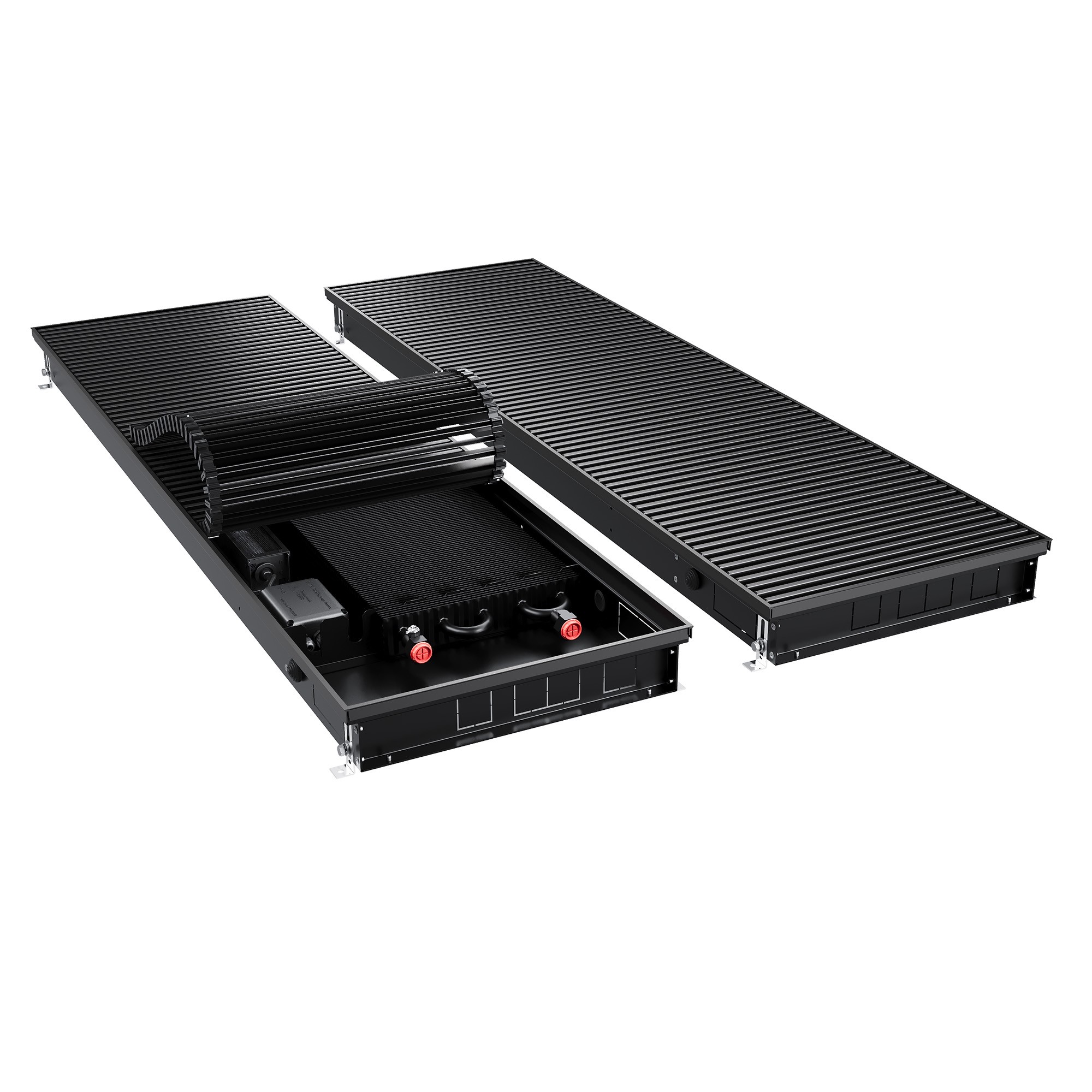 Конвектор внутрипольный Royal Thermo ATRIUM TURBO-80/400/1000-DG-U-BL