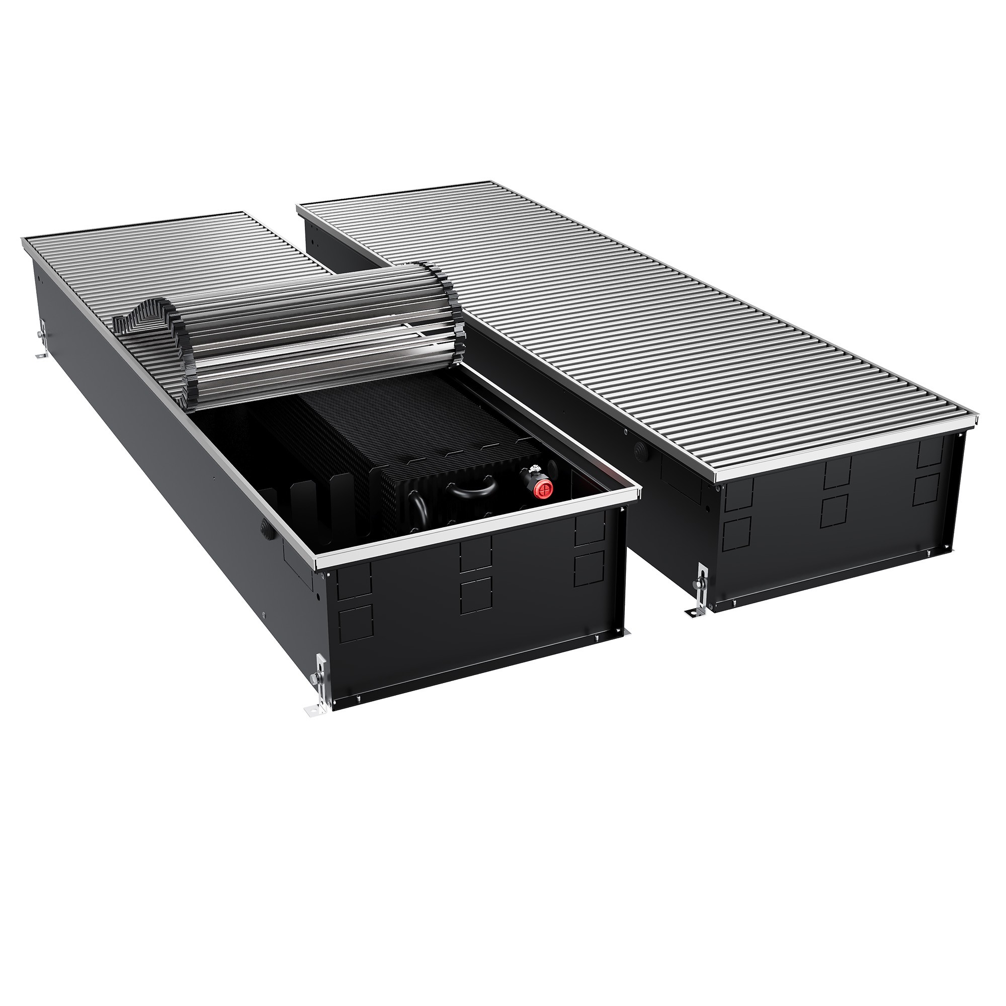 Конвектор внутрипольный Royal Thermo ATRIUM TURBO-190/400/1900-DG-U-NA