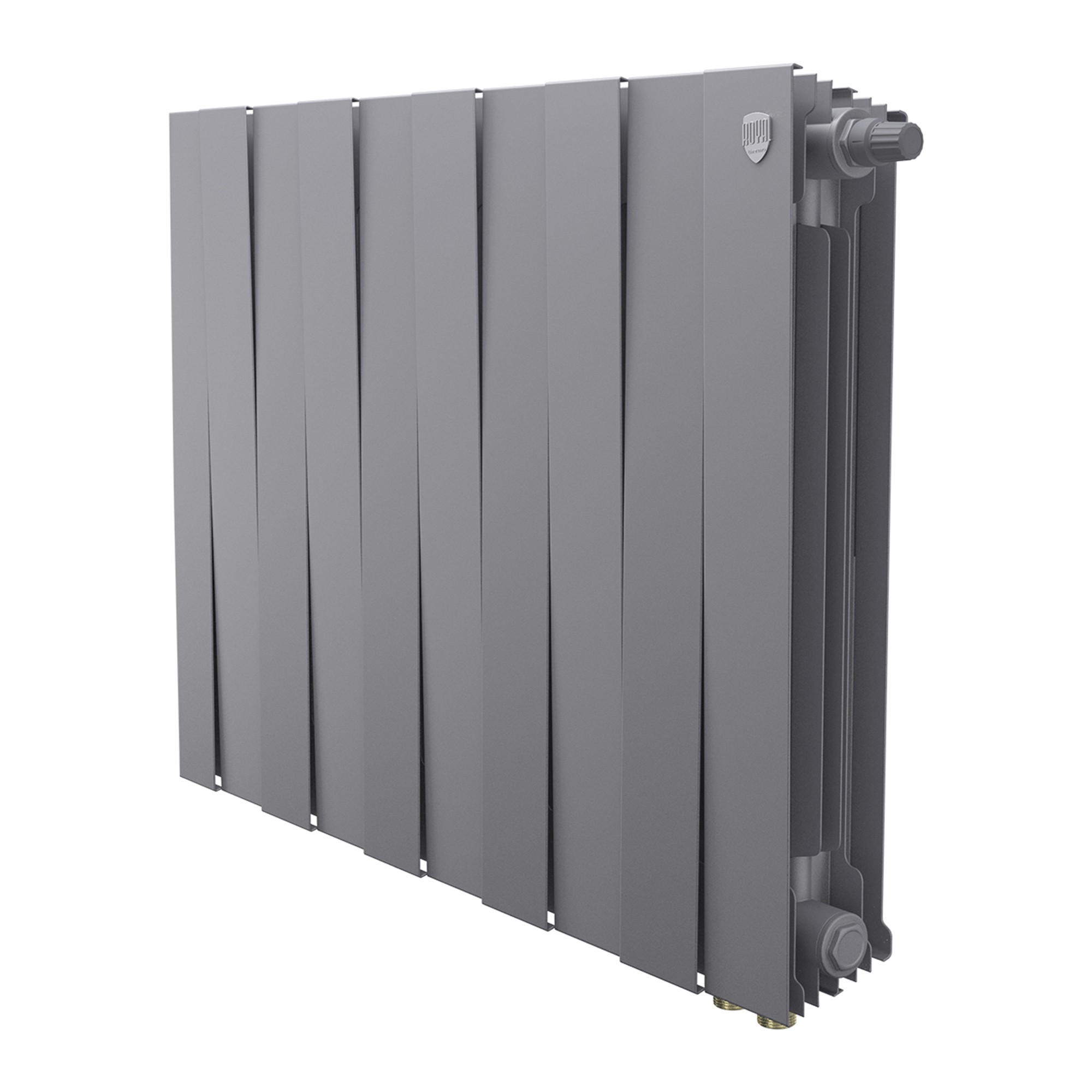 Радиатор биметаллический Royal Thermo PianoForte 500 Серебристый VR80 - 10 секц.