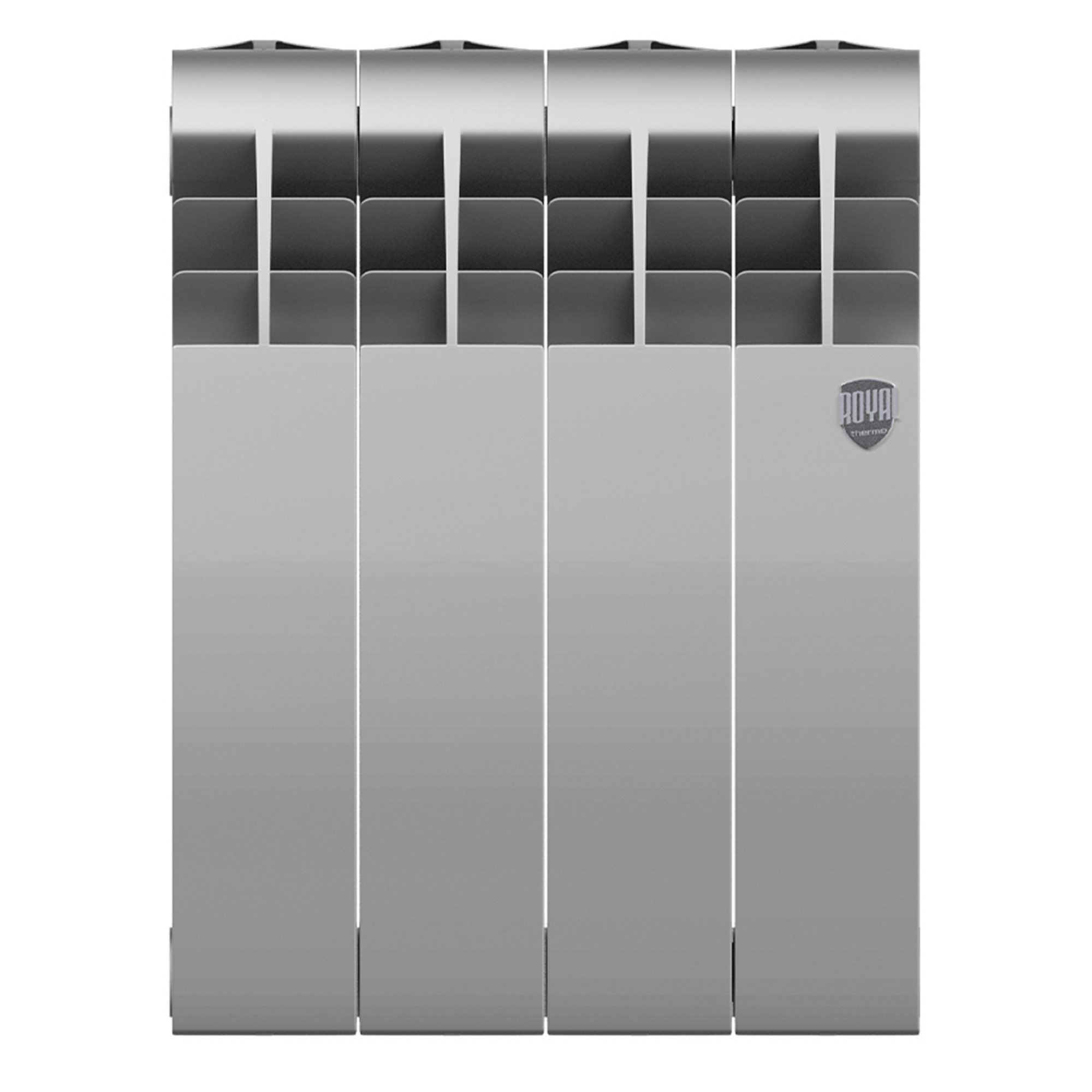 Радиатор биметаллический Royal Thermo BILINER B 350 Серебристый - 4 секц.