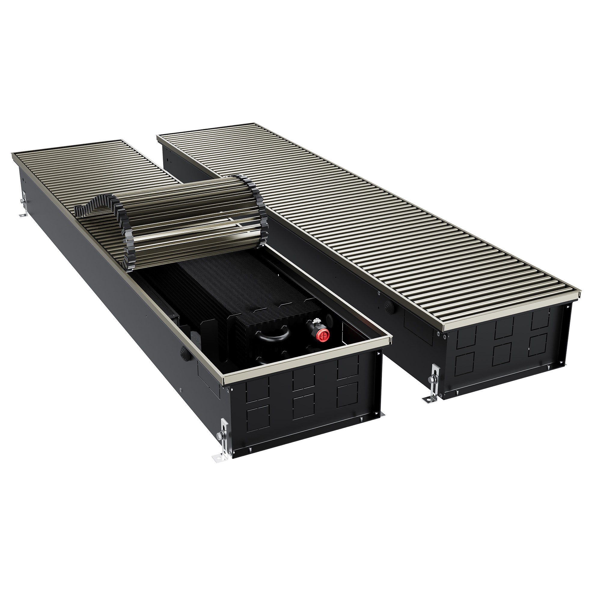 Конвектор внутрипольный Royal Thermo ATRIUM TURBO-150/300/1000-DG-U-LB