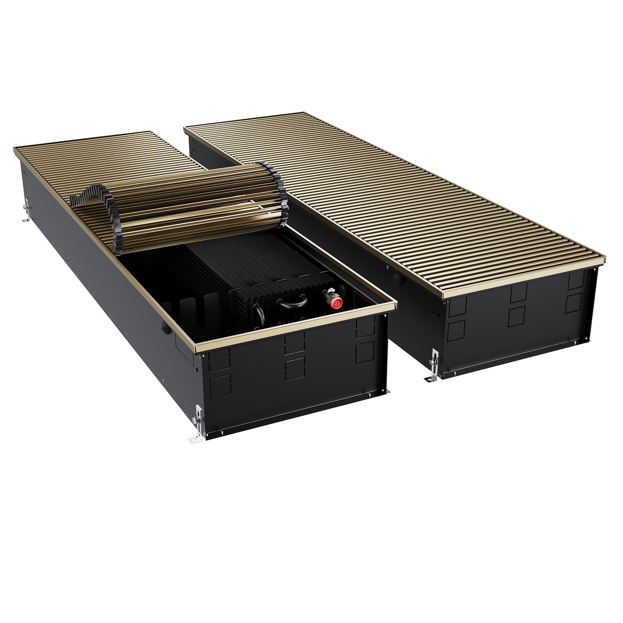 Конвектор внутрипольный Royal Thermo ATRIUM TURBO-190/400/1900-DG-U-AU
