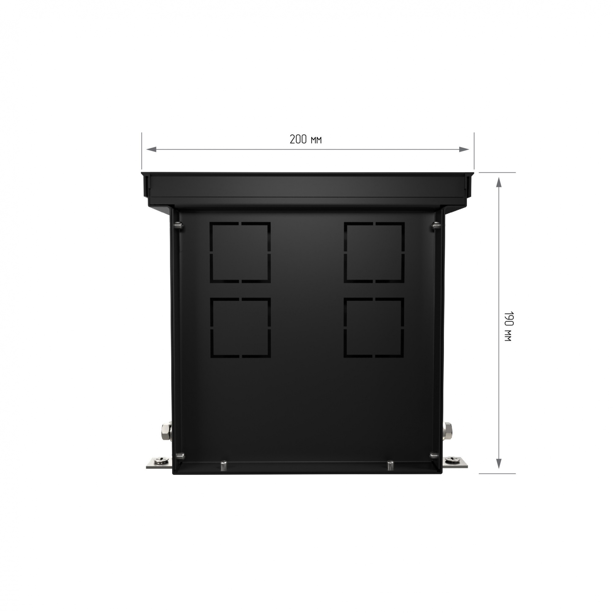 Конвектор внутрипольный Royal Thermo ATRIUM-190/200/2400-DG-U-NA