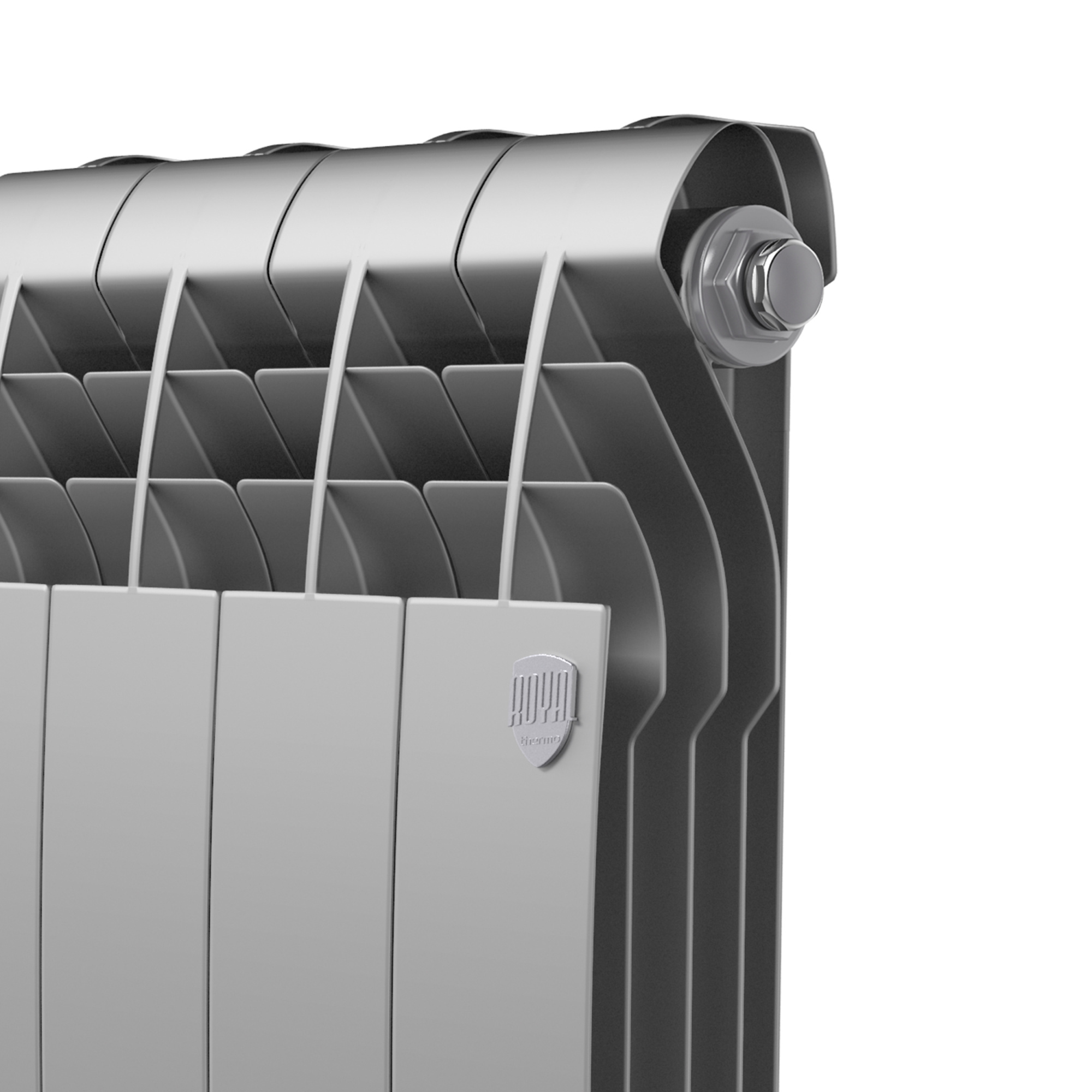 Радиатор Royal Thermo BiLiner 350 /Silver Satin - 8 секц.