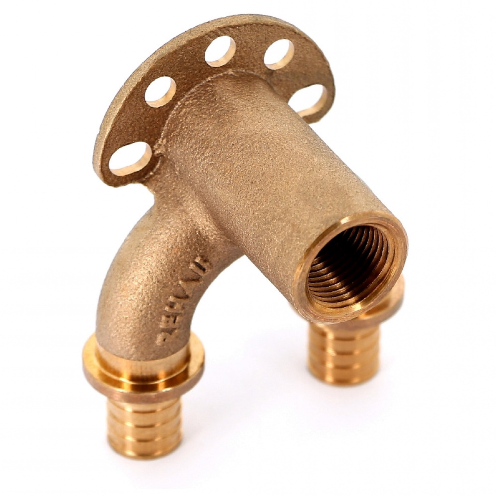 Угольник REHAU настенный ВР 20/20-1/2" RX+ длинный , бронза